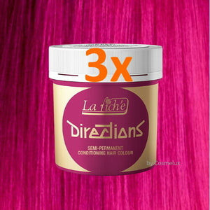 LaRiche Directions Haarfarbe Flamingo Pink Direktziehende Haartönung 88ml 3er P.