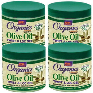 Africa's Best Originals Oliven Öl Twist & Loc Haar Gel Super Halt 426g 4er Pack