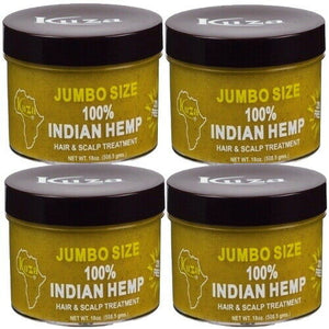 Kuza 100% Indian Hemp Indische Hanf Hair Scalp Treatment Haarkur JUMBO 508,5g 4x