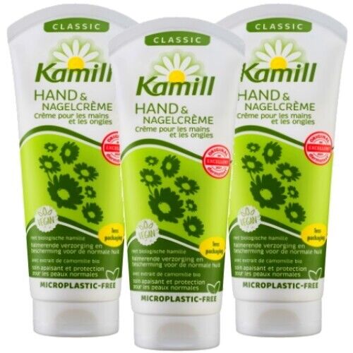 Kamill Hand & Nagelcreme Classic Pflege trockene Hände Handcreme 100ml 3er Pack