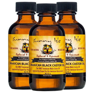 Sunny Isle Jamaican Black Castor Oil Original schwarze Rizinusöl 118ml 3er Pack