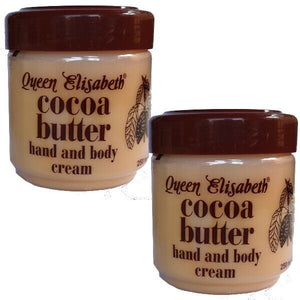 Queen Elisabeth Cocoa Kakao Butter Cream Hand und Körper Creme 500ml 2er Pack