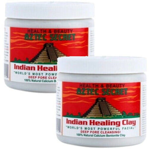 Aztec Secret Indian 100% Natural Healing Clay Aztekisches Ton Erde 453g 2er Pack
