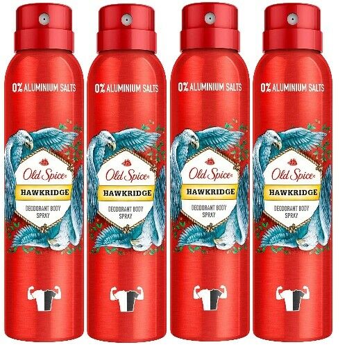 Old Spice HAWKRIDGE Deodorant Bodyspray 150ml 4er Pack