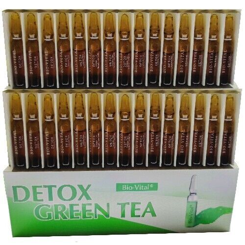 Bio-Vital DETOX Green Tea Hyaluron Säure Anti-Aging Serum Ampullen 30x2ml