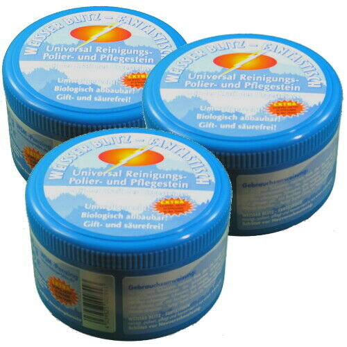 Weisser Blitz Fantastisch Polier & Putzstein Universal Reiniger Giftfrei 300g 3x
