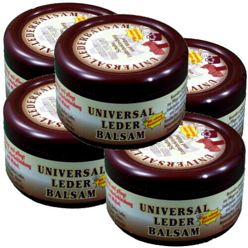 Lederbalsam Universal Lederpflege mit echtem Bienenwachs 250ml (br) 5er Pack
