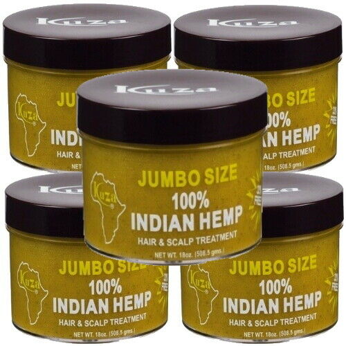Kuza 100% Indian Hemp Indische Hanf Hair Scalp Treatment Haarkur JUMBO 508,5g 5x