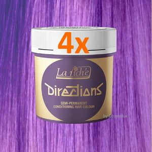 LaRiche Directions Haarfarbe Farbcreme Lavender Direktziehend Haartönung 88ml 4x