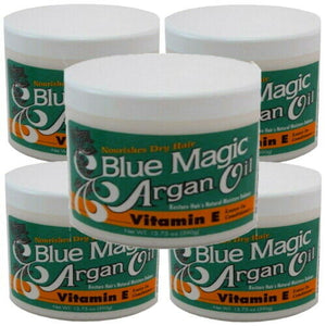 Blue Magic Original Argan Oil Vitamin E Haar Leave In Conditioner 390g 5er Pack