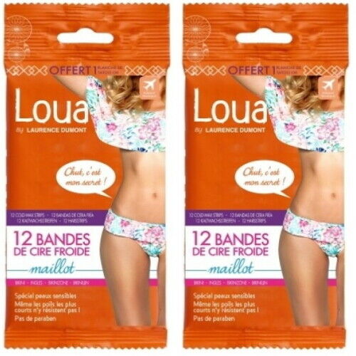Kaltwachsstreifen wax strips Bikinizone Enthaarung Haarentfernung 12 Strips 2x