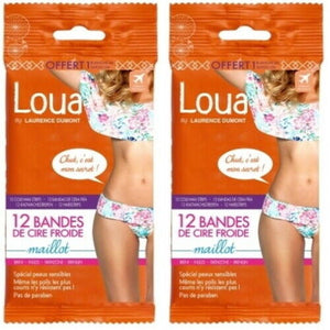 Kaltwachsstreifen wax strips Bikinizone Enthaarung Haarentfernung 12 Strips 2x