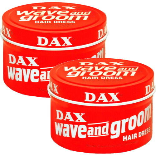 DAX Wax Wave and Groom Hairdress Pomade Haarwachs Haarwax rot 99g 2er Pack