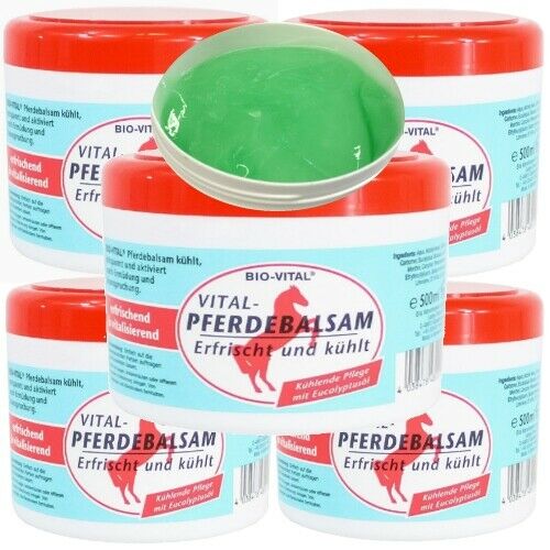 Horse Balm Horse Ointment Ointment Balm Gel Sports Gel Cooling 500ml Bio-Vital 5 Pack