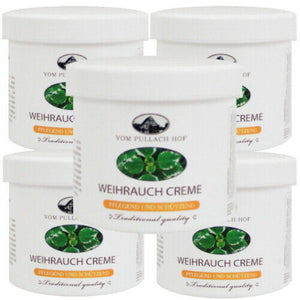 Weihrauch Creme Körpercreme mit natürlichem Weihrauchöl vom Pullach Hof 250ml 5x