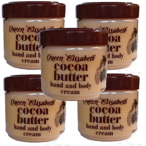 Queen Elisabeth Cocoa Kakao Butter Cream Hand und Körper Creme 500ml 5er Pack