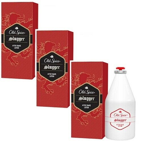 Old Spice SLUGGER After Shave Lotion 100ml pack of 3