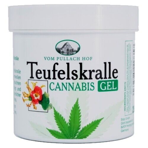 Devil's Claw Cannabis Gel Balm Sport &amp; Reflex Massage Joint Gel Pullach 250ml