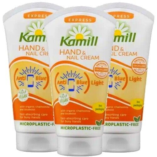 Kamill Hand & Nagelcreme EXPRESS Anti-Blue Light  Pflege Handcreme 75ml 3er Pack