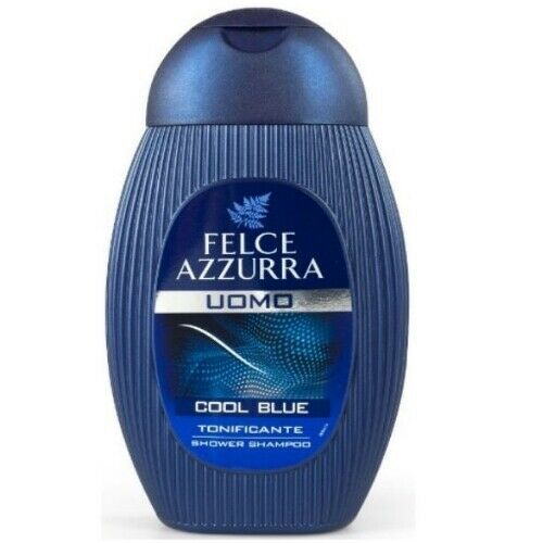 Felce Azzurra UOMO COOL BLUE Men Showergel Duschgel & Shampoo PAGLIERI 250 ml