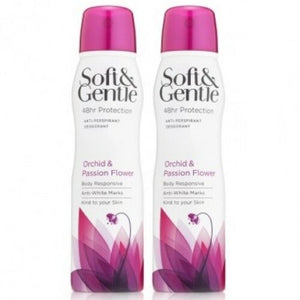 SOFT & GENTLE Orchid & Passion 48H Antitranspirant Deodorant Sensitive 150ml 2er