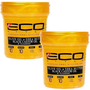 Eco Styler GOLD Olivenöl, Sheabutter, Black Castor Haar Styling Gel 946ml 2er P.