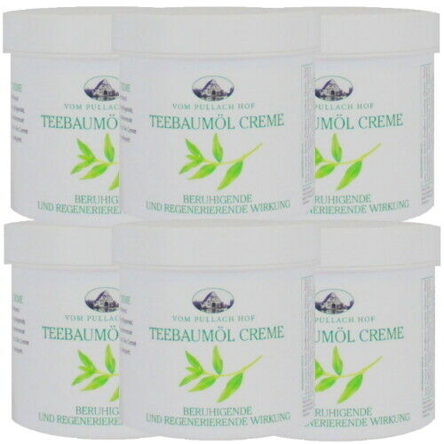 Teebaumöl Creme Teebaum Öl Salbe beruhigend & regenerierend Hautpflege 250ml 6x