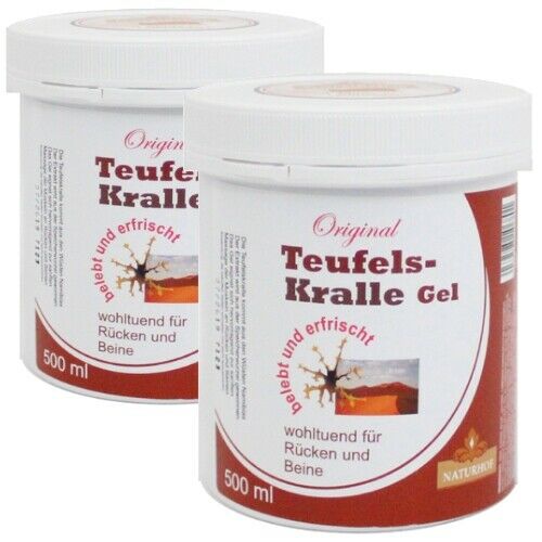 Teufelskralle Gel Feuchtigkeitscreme Wohltuhend Belebend vom Naturhof 500ml 2er