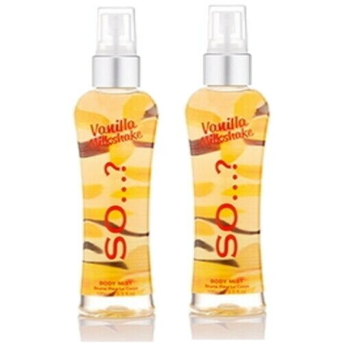 SO...?  VANILLA Milkshake Body Mist Parfum Spray 100 ml 2er Pack