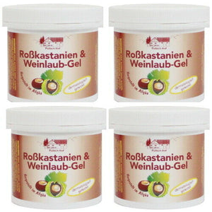 Roßkastanien und Weinlaub-Gel vom Pullach Hof Rosskastanien Balsam 250 ml 4er P.