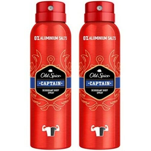Old Spice CAPTAIN Deodorant Bodyspray 150ml 2er Pack