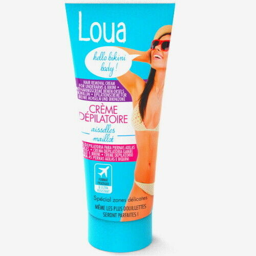 Loua Enthaarungscreme Haarentfernung Speziell Achseln & Bikini-Intimzone 60ml