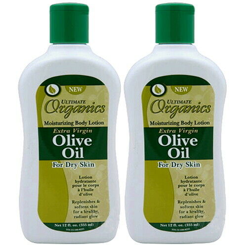 Ultimate Organics Oliven Öl Extra Virgin Body Lotion für trockene Haut 355ml 2x