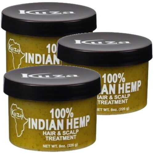 Kuza 100% Indian Hemp Indische Hanf Hair & Scalp Treatment Haarkur 226g 3er Pack