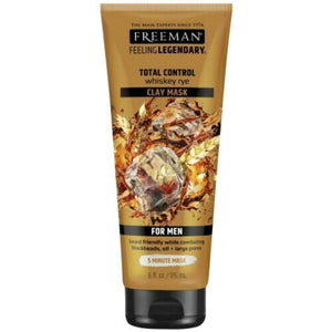 Freeman Total Control Men Whiskey Rye Clay Mask Reinigungs Maske Tube 175ml