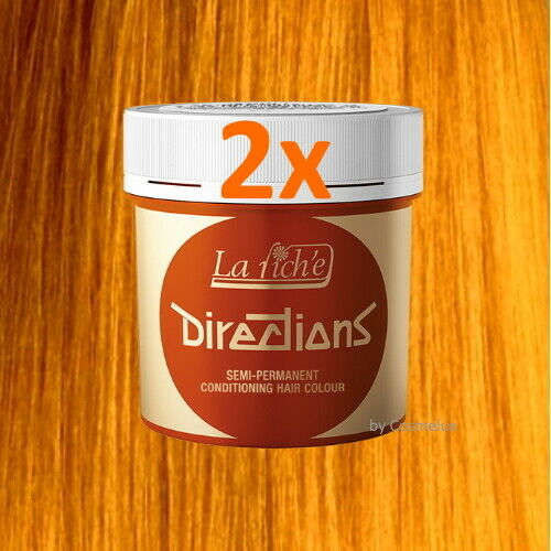 LaRiche Directions Haarfarbe Farbcreme Apricot Direktziehende Haartönung 88ml 2x