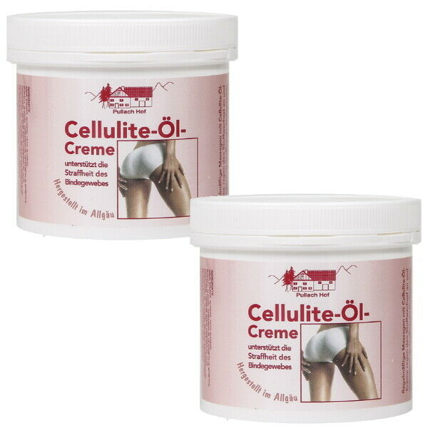 Anti-Cellulite Öl Creme Balsam Bindegewebe Haut Straffung Körperpflege 250ml 2x