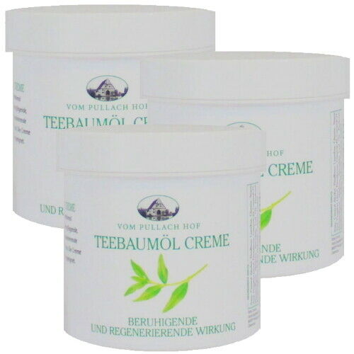 Teebaumöl Creme Teebaum Öl Salbe beruhigend & regenerierend Hautpflege 250ml 3x