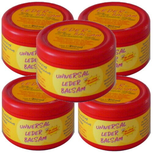 Schuh Lederbalsam Universal Lederpflege mit echtem Bienenwachs 250ml (r) 5er P.