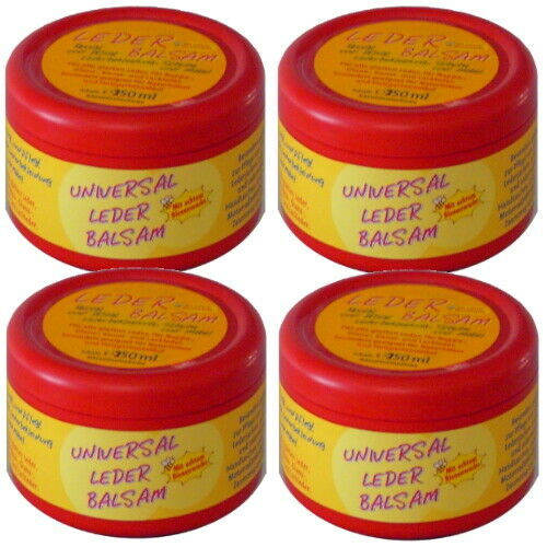 Schuh Lederbalsam Universal Lederpflege mit echtem Bienenwachs 250ml (r) 4er P.