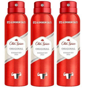 Old Spice Original Deodorant Deo Body Spray 150 ml 3er Pack