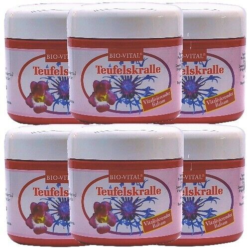 Bio-Vital Teufelskralle Balsam lockert, vitalisiert verspannte Muskeln 125ml 6x
