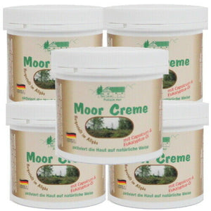 Moor Creme Salbe Aktiv Hautpflege vom Pullach Hof Moorcreme Balsam 250ml 5er Pac