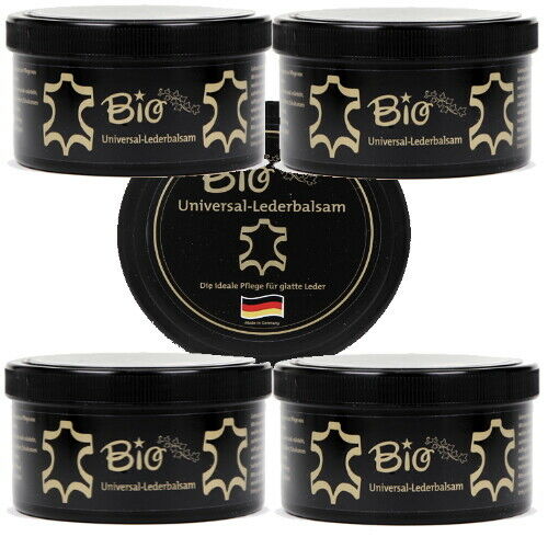 BIO Lederbalsam Universal Lederpflege mit echtem Bienenwachs 250ml (s) 4er Pack