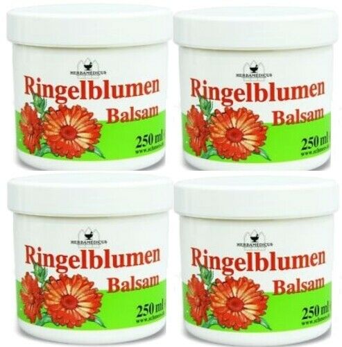 Ringelblumen Pflege Creme Balsam Hautpflege Handcreme Lippencreme 250ml 4er Pack