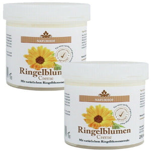 Ringelblumen Creme Balsam Naturhof Hautpflege Handcreme Lippencreme 250ml 2er P.