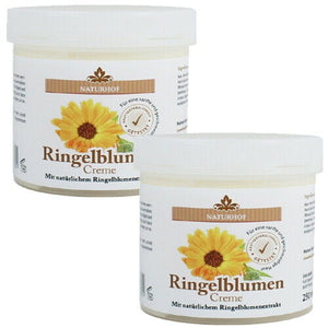 Ringelblumen Creme Balsam Naturhof Hautpflege Handcreme Lippencreme 250ml 2er P.