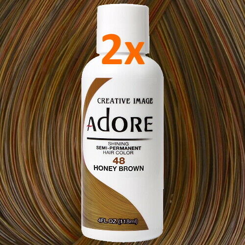 Adore Creative Image Haarfarbe Direktziehende Haartönung Honey Brown 48 118ml 2x