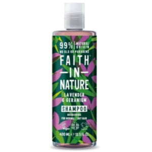 Faith in Nature Lavender & Geranium Shampoo  VEGAN Parabenfrei 400ml