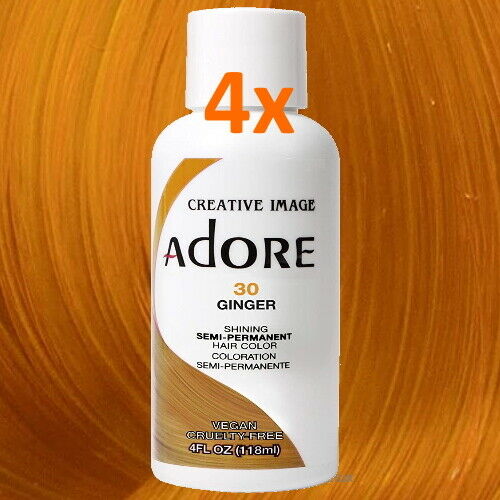 Adore Creative Image Haarfarbe Direktziehende Haartönung Ginger #30 118ml 4er P.